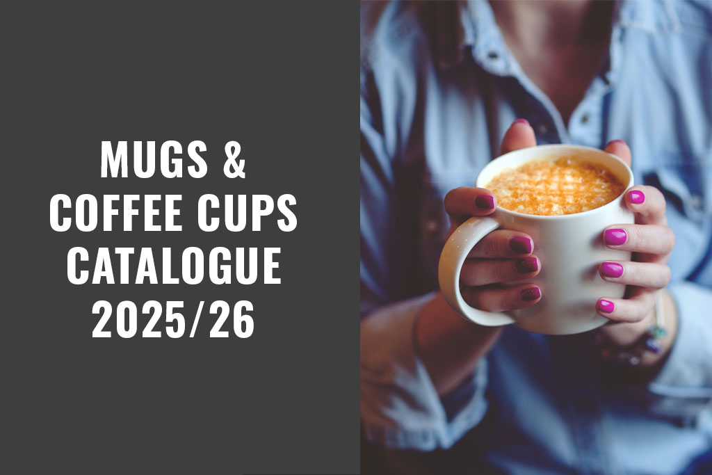 Download our catalog of custom porcelain mugs for corporate merchandising and promotional gifts.