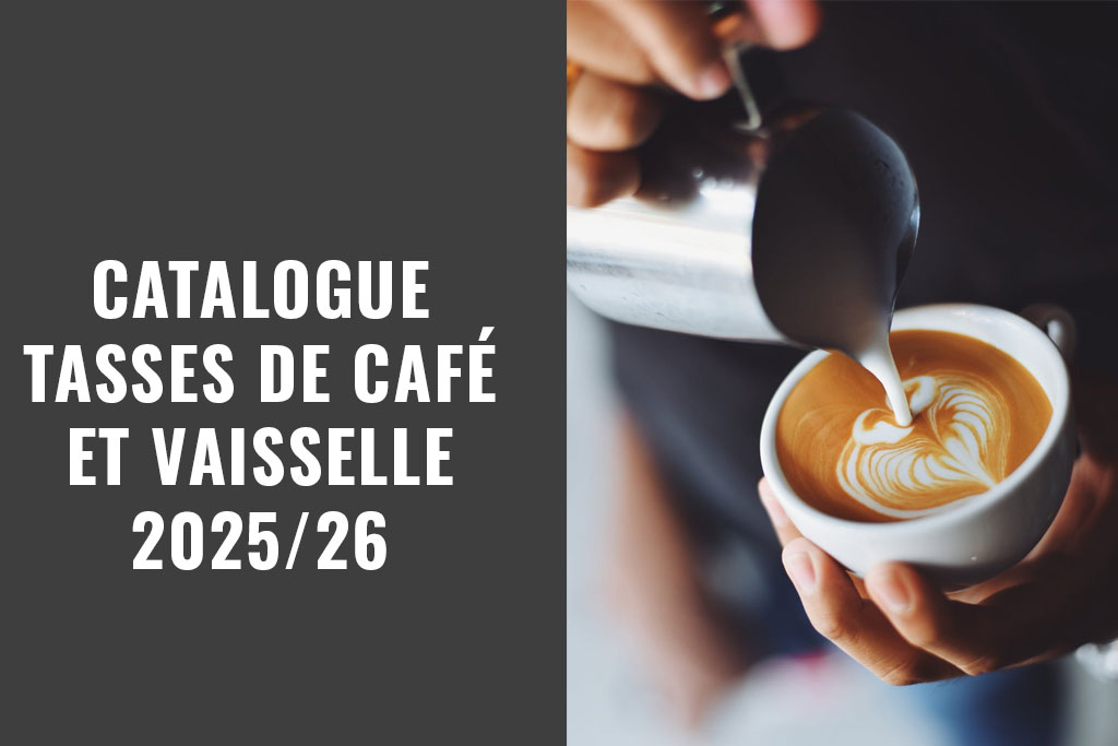 Catalogue complet de tasses à café et vaisselle vitrifiée pour l'hôtellerie, les restaurants et le secteur CHR
